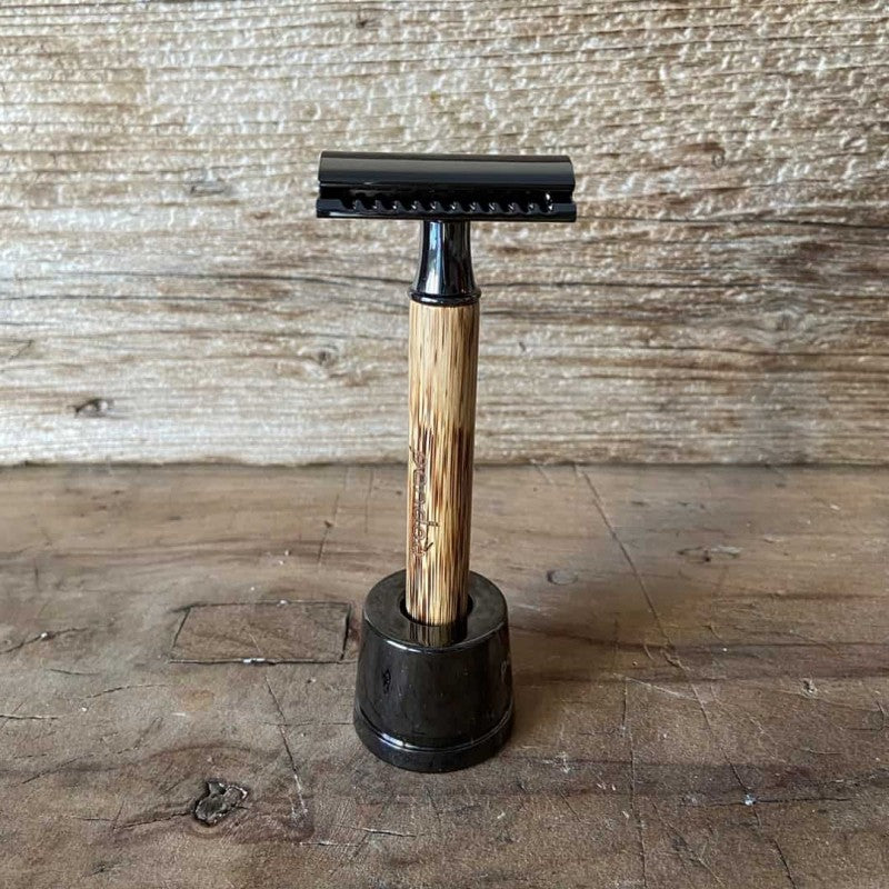 FÜR SIE - Rasierhobel mit handgefertigtem Bambusgriff