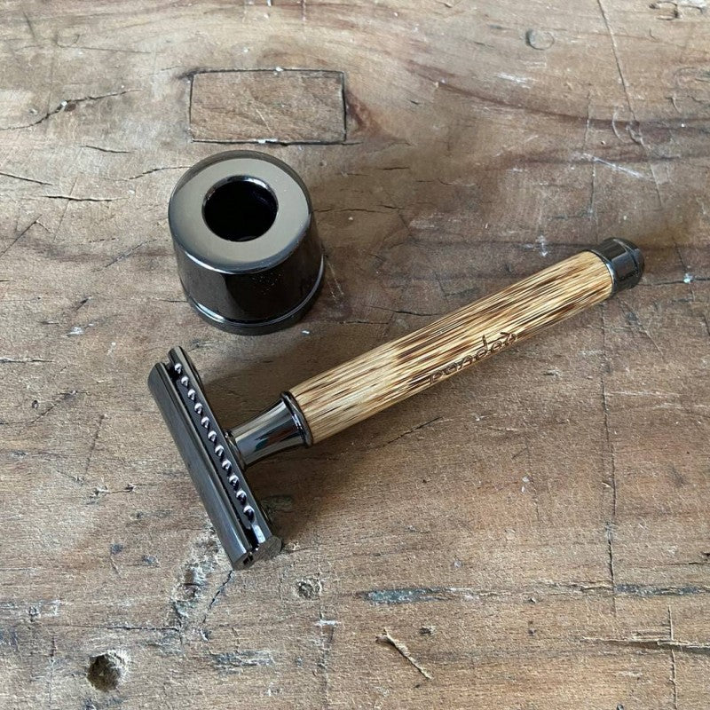 FÜR SIE - Rasierhobel mit handgefertigtem Bambusgriff