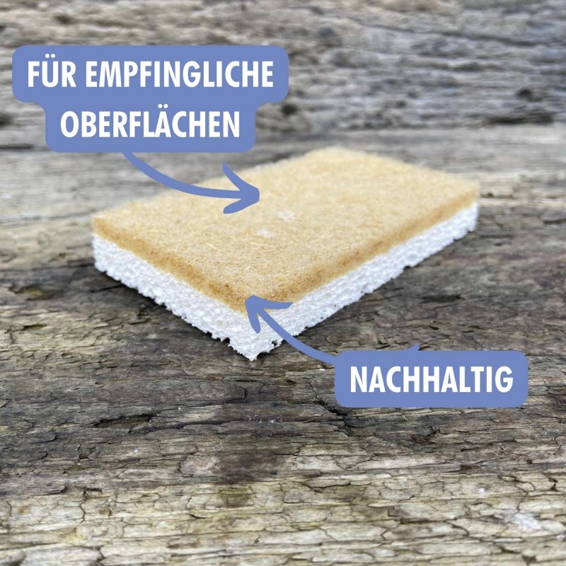 Viskose-Sisal Spülschwamm für empfindliche Oberflächen Münchner Waschkultur