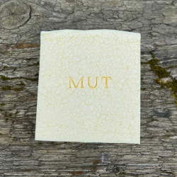 Mut - Affirmation-Seife mit feiner Mangobutter Münchner Waschkultur Seifenmanufaktur