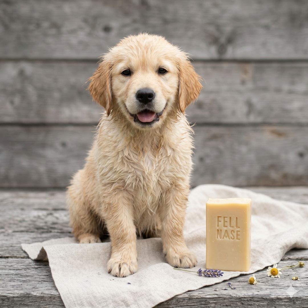 Hundeseife statt Hundeshampoo: Warum unsere „Fellnase“ die bessere Wahl für deinen Hund ist