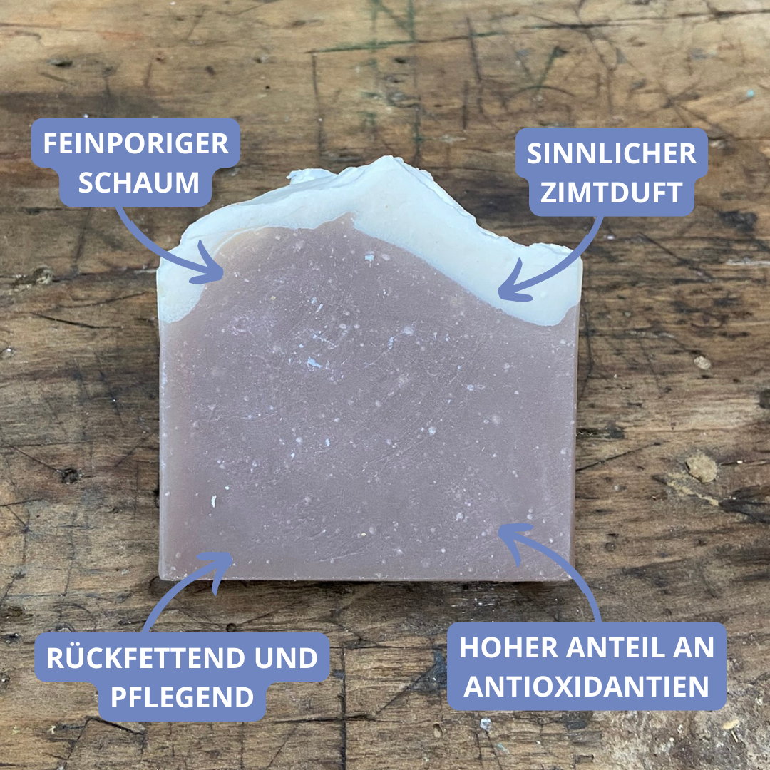 Feiner Zimtstern - Winterseife für empfindliche Haut