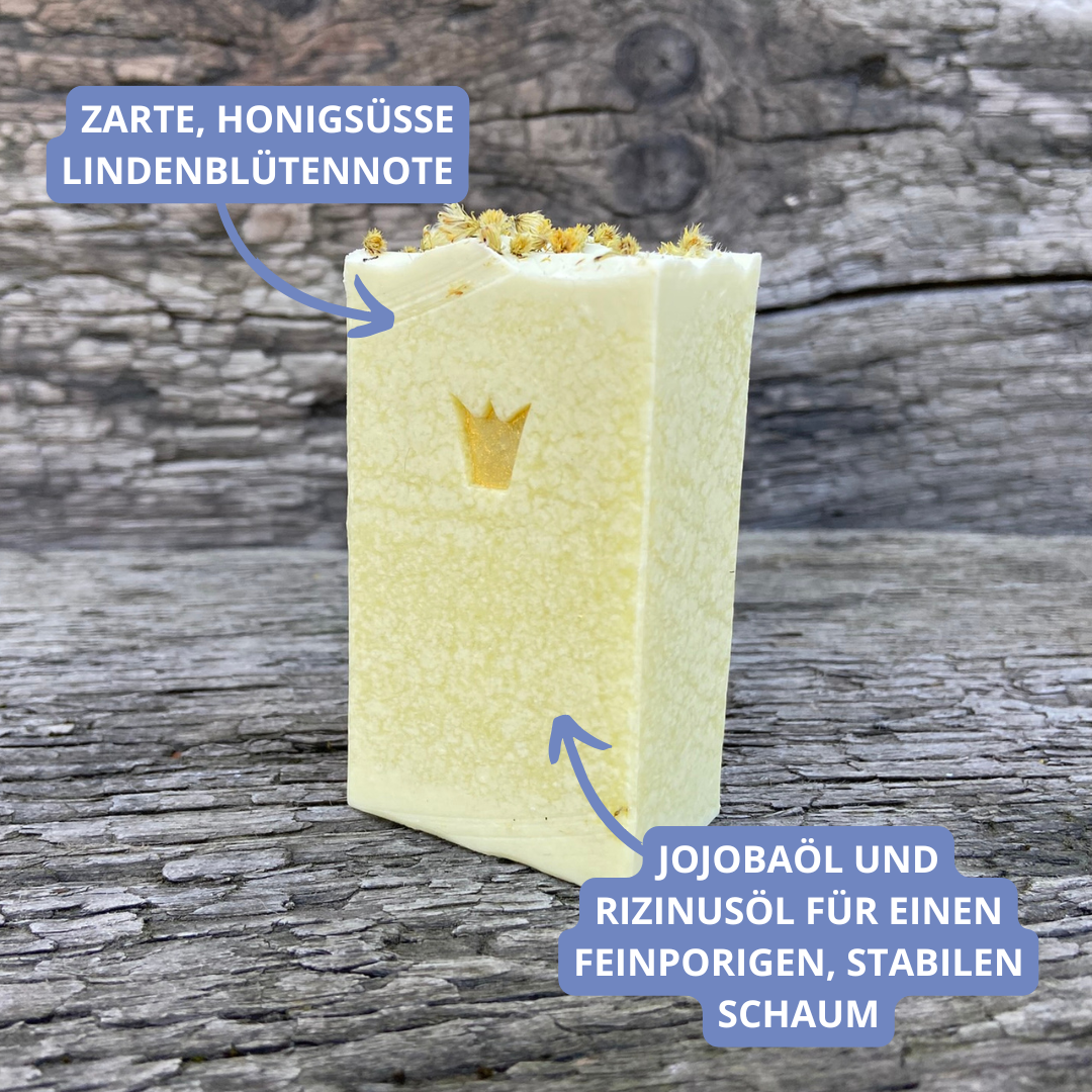 Münchner Lindenblüte - Mangobutter-Seife, fein duftend nach Lindenblüten