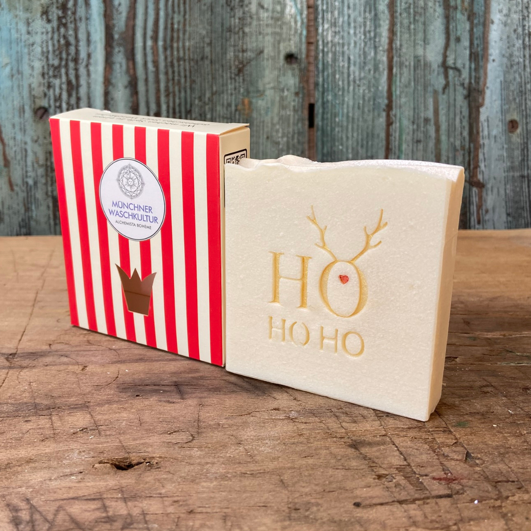 Ho Ho Ho - Weihnachtliche Mangobutterseife mit pflegendem Jojobaöl