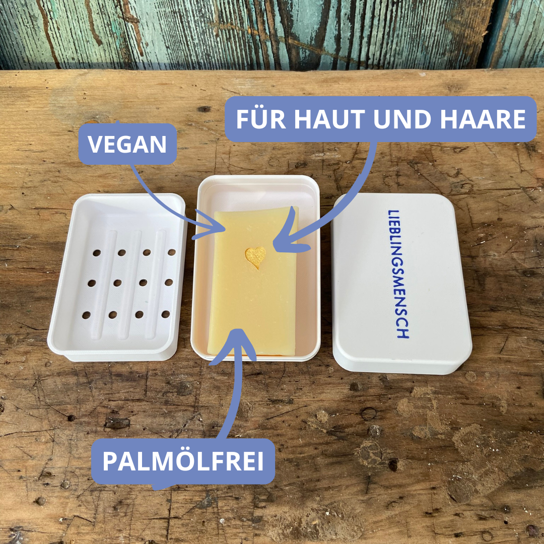 Lieblingsmensch - Theresia Haut- und Haarseife mit Seifendose