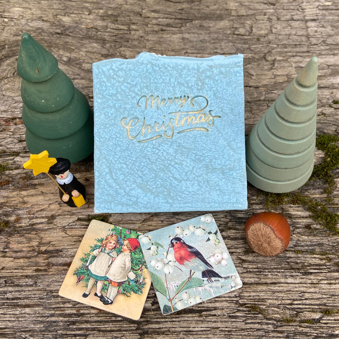 Merry Christmas - Mangobutter-Seife mit feinem Zimtapfelduft