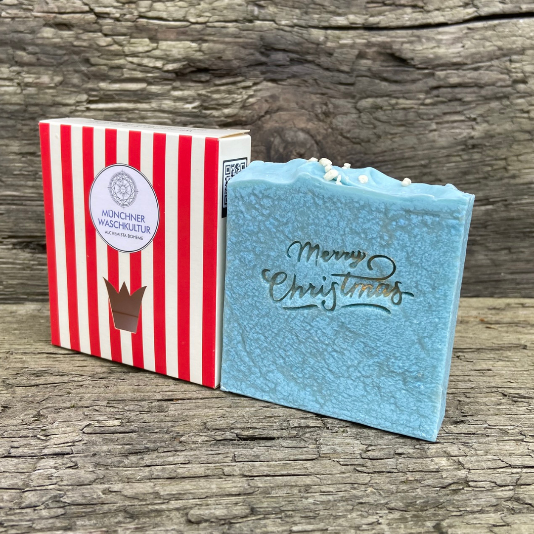 Merry Christmas - Mangobutter-Seife mit feinem Zimtapfelduft