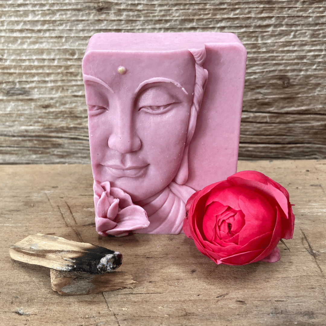 Rosa Buddha - Feine Schafmilchseife mit Rosenduft (Edition)