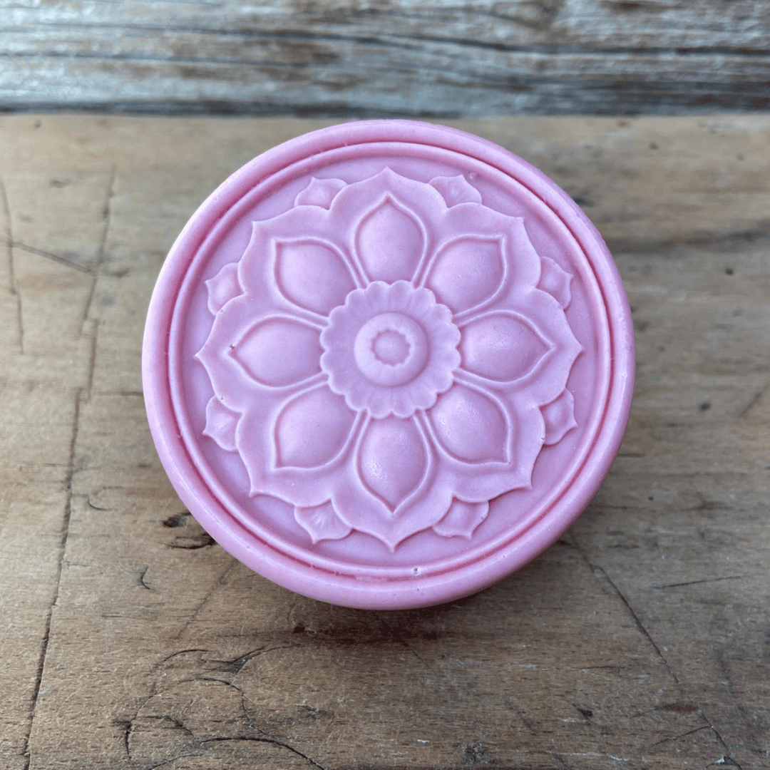 Rosa Mandala - Schafmilchseife mit Rosenduft (Edition)