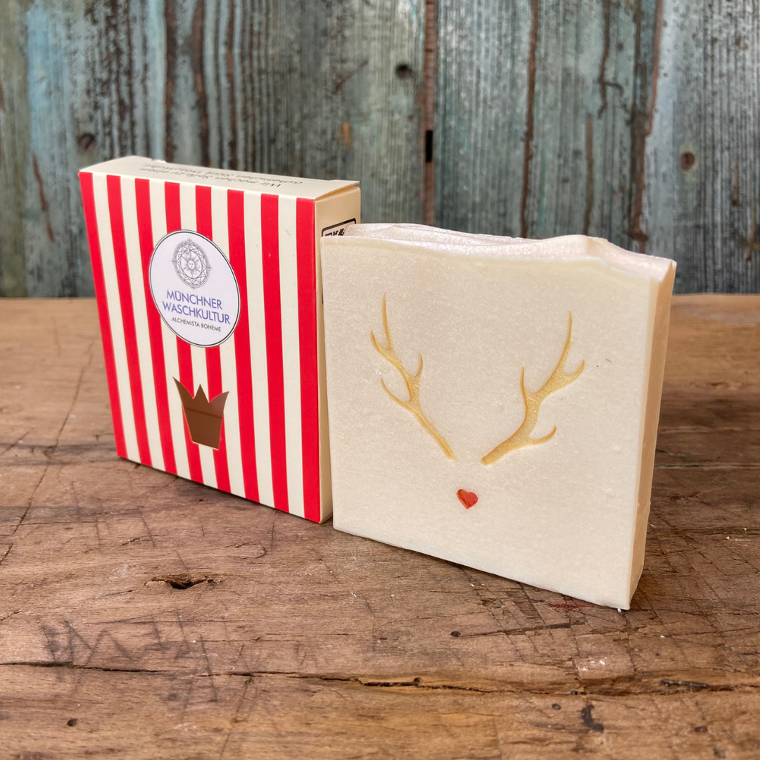 Rudi Rentier - Weiße Mangobutterseife mit Jojobaöl