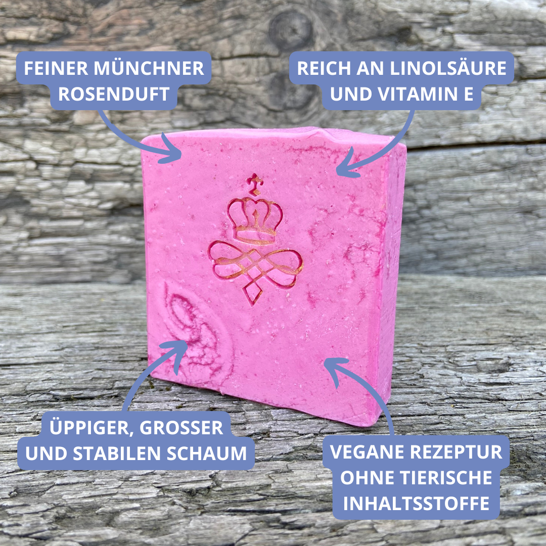 Münchner Rosengarten - Feine vegane Rosenseife